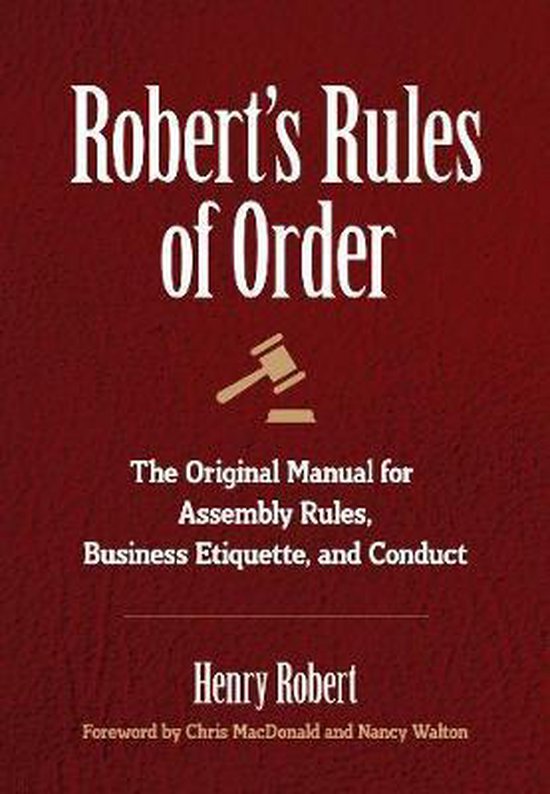 Robert's Rules of Order