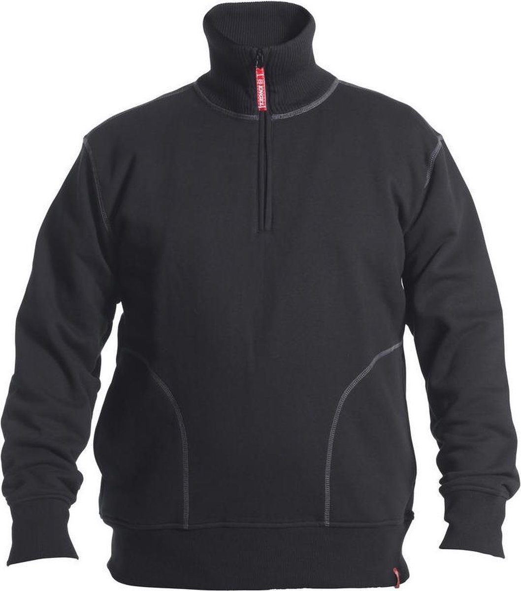 FE Engel Sweatshirt Met Hoge Kraag 8014-136 - Zwart 20 - L