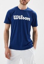 Wilson Mens UWII Script Tech Tee - Blue/White - Large