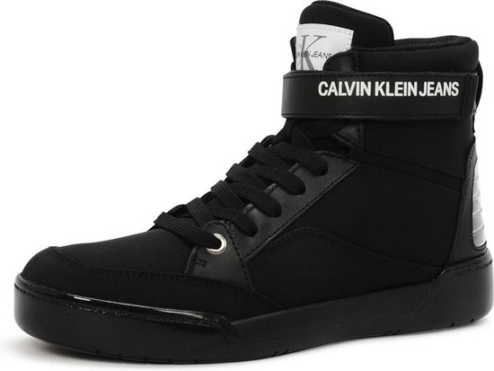 Calvin Klein Nelda Hoge Zwarte Sneaker - CK Damesschoen R0804 - Maat: 40 |  Bestel nu!