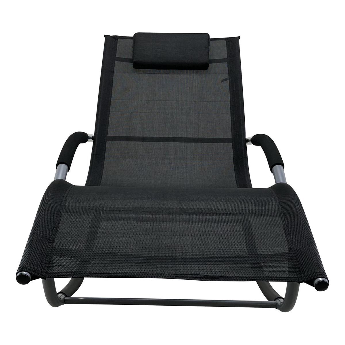 Bol.com PAZOON Tahiti - Zonnebed - Tuin - ligbed - weerbestendig - Zwart aanbieding