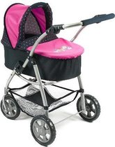 Bayer Chic 2000 - All in 1 combi poppenwagen Emotion - Dots Navy Pink