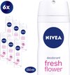 NIVEA Fresh Flower - 6 x 150 ml - Voordeelverpakking - Deodorant Spray