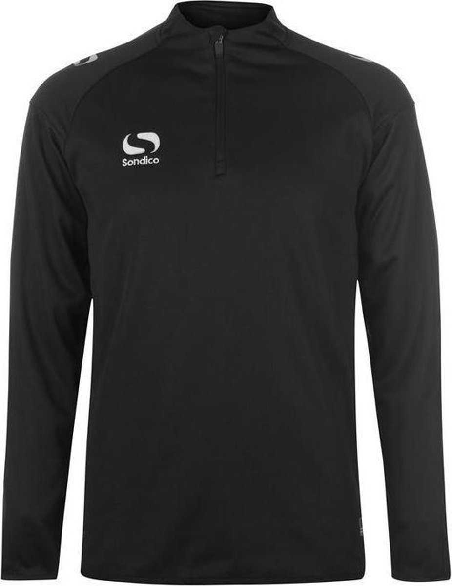 Sondico ¼ Zip Trainingsshirt lange mouw - Heren - Black - S