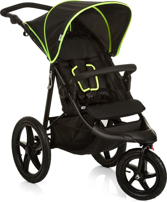 Product: Hauck Runner Kinderwagen - Zwart/Neon Geel, van het merk Hauck