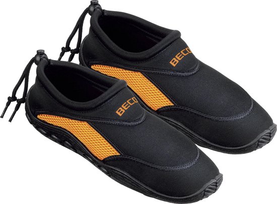 BECO neopreen Waterschoenen Volwassenen - Zwart/Oranje - maat 38 | bol.com