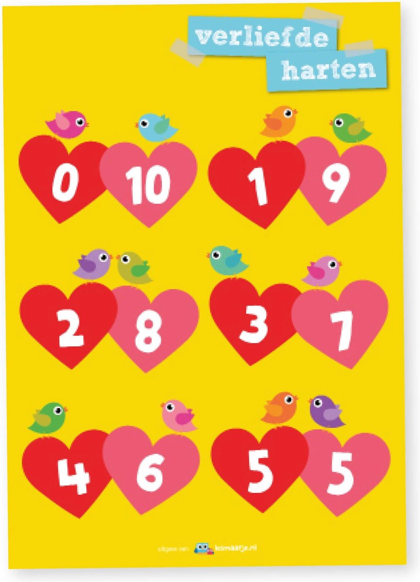 Lesmaatje.nl | Poster | Verliefde harten