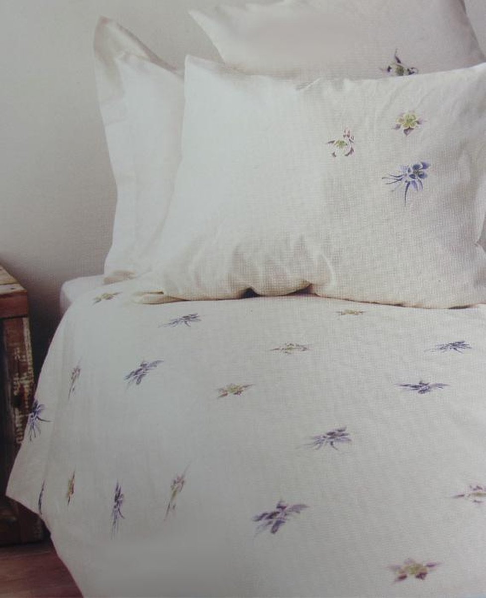 Marjolein Bastin Bloem Dekbedovertrek - Litsjumeaux - 240x200/220 cm - Naturel