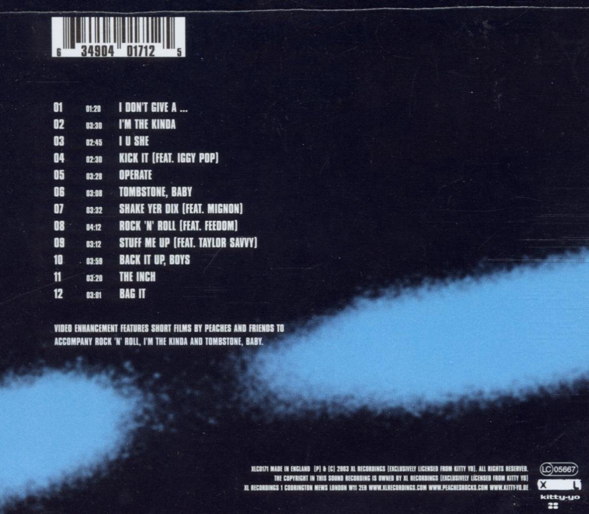 Fatherfucker, Peaches CD (album) Muziek