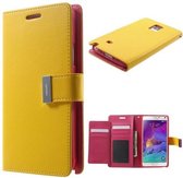 Mercury Rich Dairy wallet case Samsung Galaxy Note 3 geel