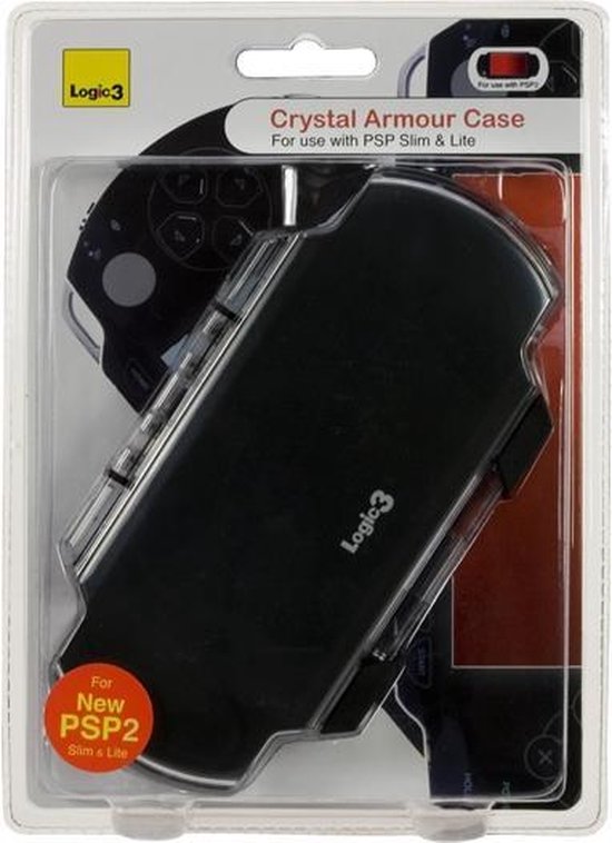 Crystal Armour Case & Stand Psp Slim & Lite (Black)