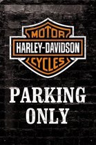 Harley Davidson - Parking Only 15 x 20 cm