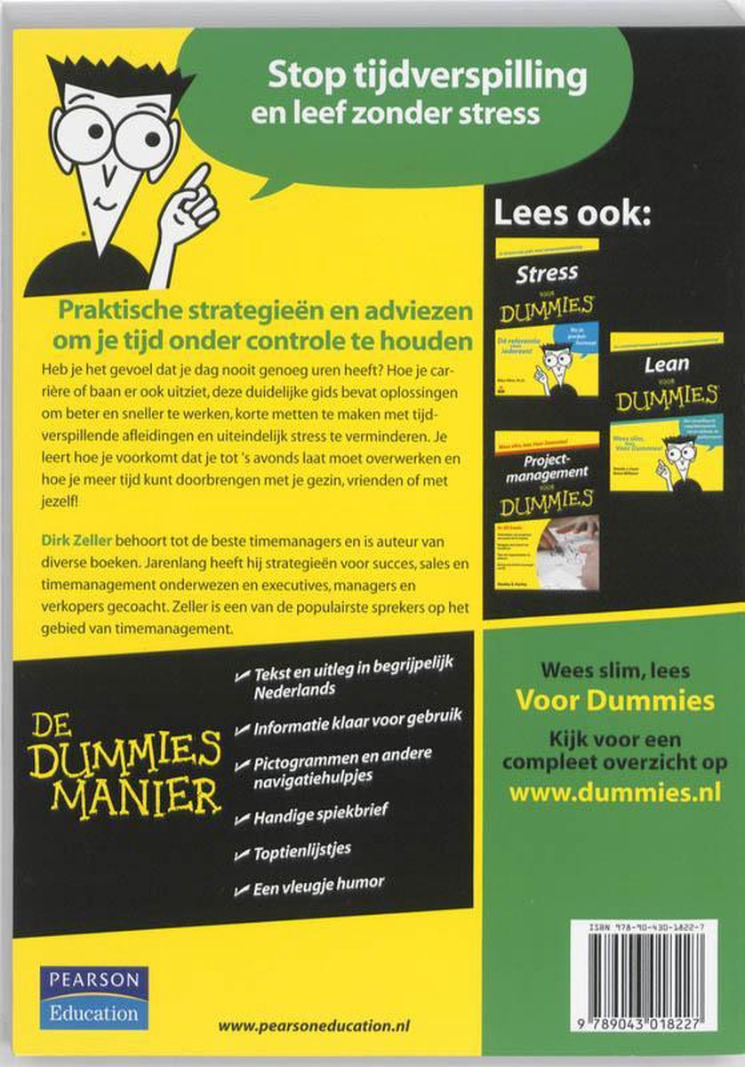 Timemanagement Voor Dummies - back cover