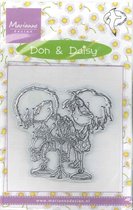 Don & Daisy Clear Stamp Sharing an Ice cream