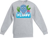 Flippy de dolfijn sweater grijs voor kinderen - unisex - dolfijnen trui 12-13 jaar (152/164)