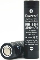 1 Stuks KeepPower 18650 NH1825 Oplaadbare batterij