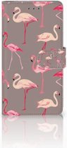 Geschikt voor Samsung Galaxy J7 2016 Bookcase hoesje Flamingo