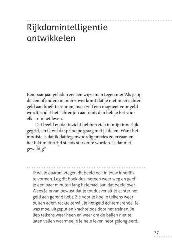 Hoofdstukstartpagina over het ontwikkelen van rijkdomintelligentie. Illustratie van een bal die valt.