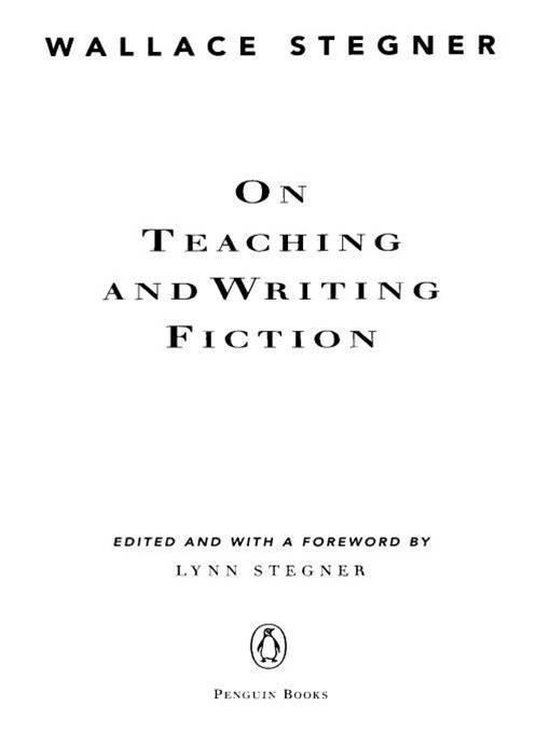 On Teaching and Writing Fiction - cover