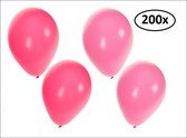 Ballonnen helium 200x pink en roze