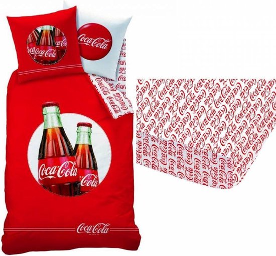 Sovjet ui Kwalificatie Coca Cola Cool - Dekbedovertrek - Eenpersoons - 140 x 200 cm - inclusief  hoeslaken | bol.com