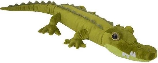 XL Pluche groene krokodil knuffel 110 cm - Krokodillen wilde dieren knuffels  -... | bol.com