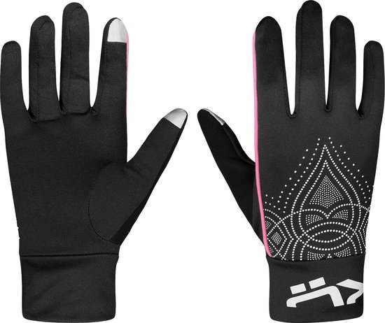 tellen Staan voor potlood Rohnisch Cia Run Gloves - Sporthandschoenen - Dames - Maat one size - Zwart  | bol.com