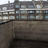 Balkonscherm vintage planken - BalkonschermenHout - Vinyl - 100x350cm Enkelzijdig