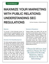 SEC Regulations Whitepaper - Public Relations / Social Media / Marketing