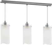 EGLO Felice - Hanglamp - 3 Lichts - Nikkel-Mat - Wit, Helder