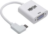 Tripp-Lite U444-06N-VGA-RA Right-Angle USB-C to VGA Adapter Cable (M/F) - 3.1, Gen 1, Thunderbolt 3, 1920 x 1200, 5 Gbps, White TrippLite