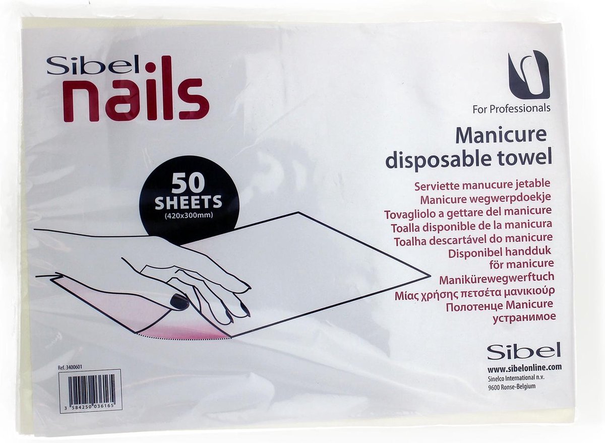 Sibel Manicure 30x42cm - 50 st - Manicurehanddoek