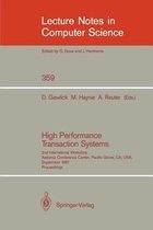 High Performance Transaction Systems