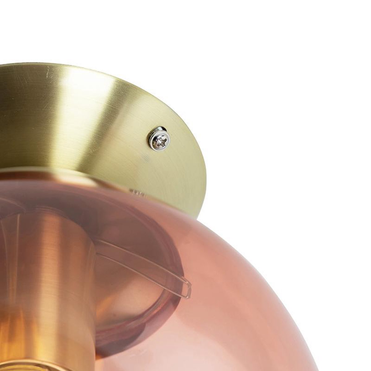 Lampada a sospensione Art Déco in ottone con vetro blu oceano 33 cm - Pallon | Leroy Merlin