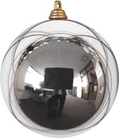 Kerstbal 15 cm zilver glans per stuk | bol.com