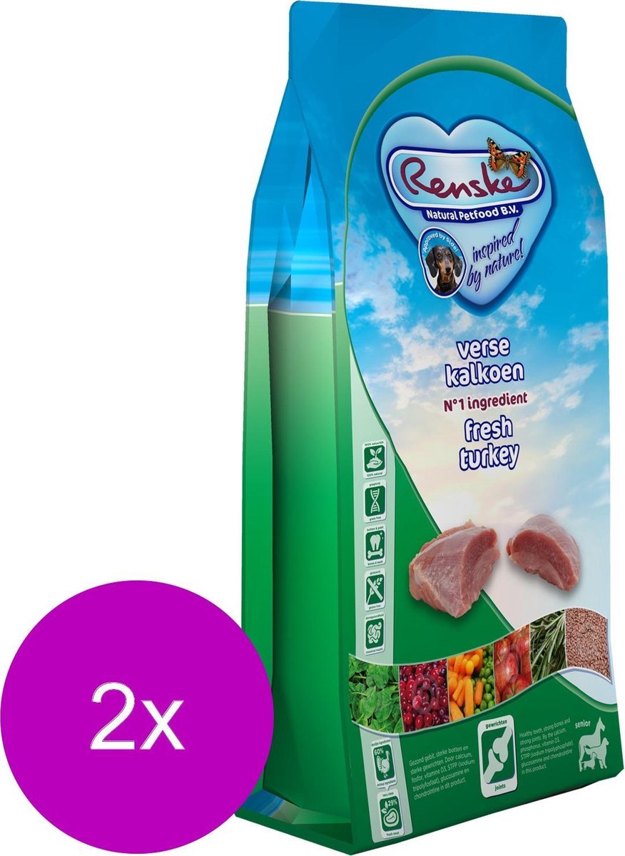 Renske Renske Senior - Hondenvoer - 2 x 12 kg Graanvrij