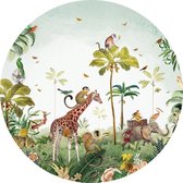 Pimpelmees muursticker Jungle Dieren - kinderkamer - babykamer - 120 cm