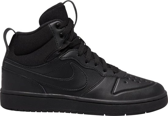 nike court borough mid zwart