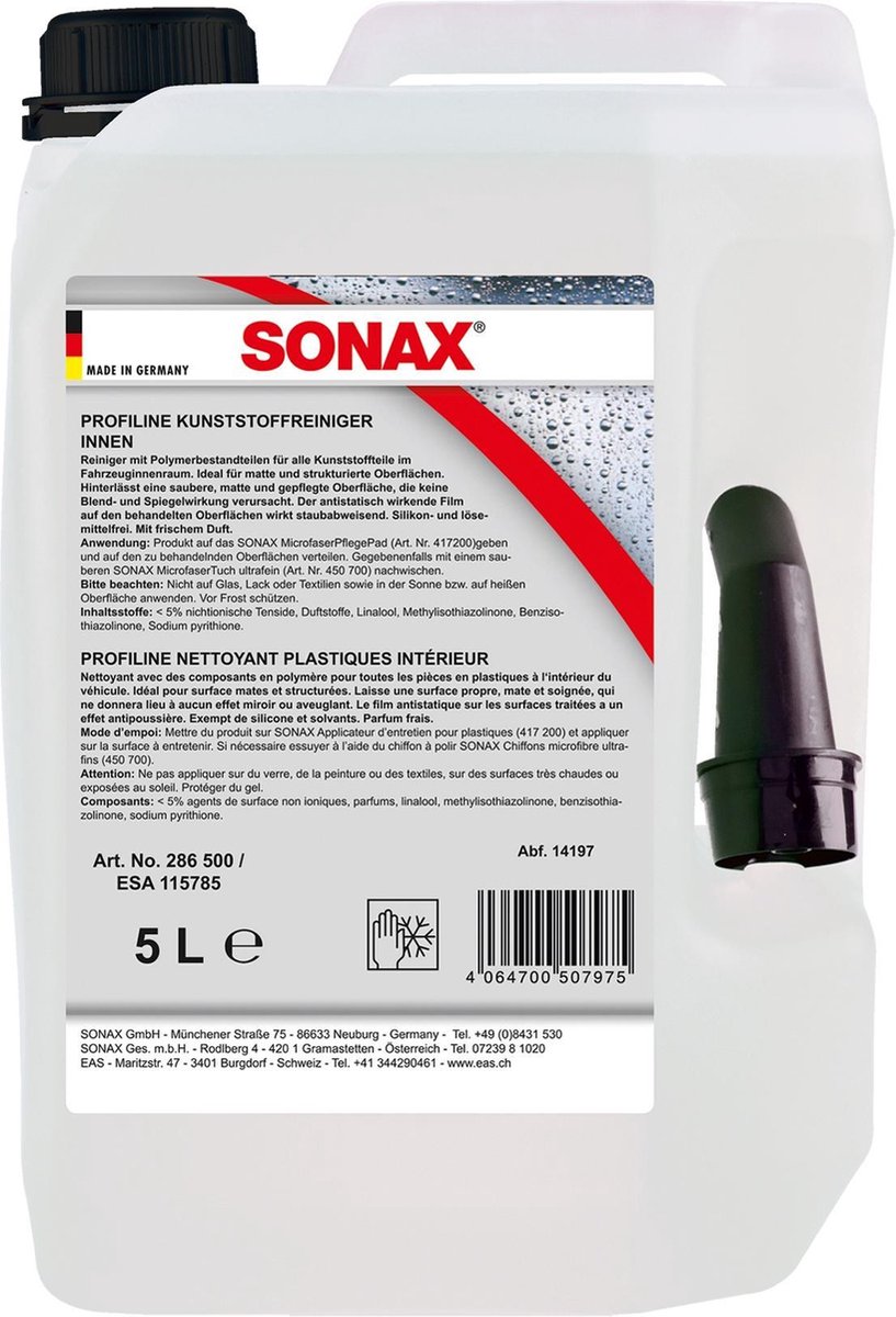 Sonax | Sonax 02865000 Profiline Kunst stofreiniger binnen siliconenv