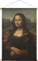 Mona Lisa | Textieldoek | Textielposter | Wanddecoratie | 30CM x 45CM” | Schilderij