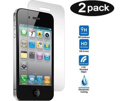 Paxx® Gratis + 1 Screen Protector Glass Tempered Glass Doorzichtig totaal 2 stuks voor Apple iPhone 4/4S