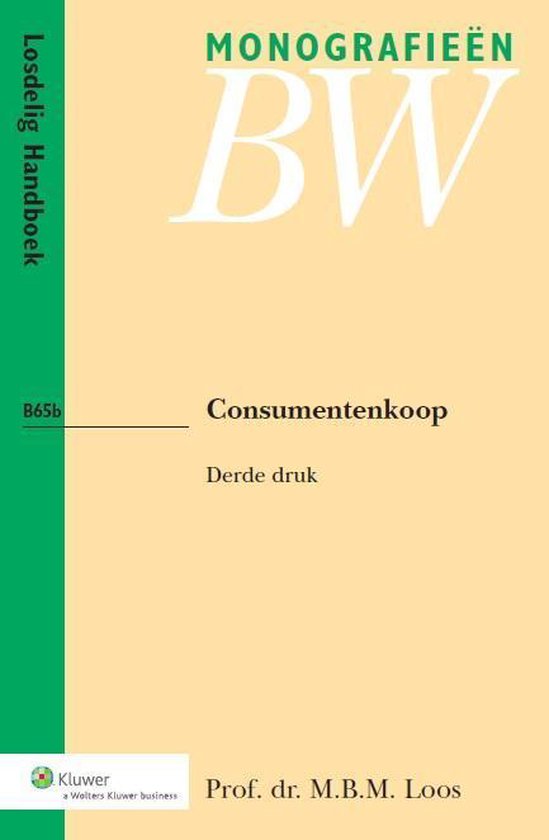 Monografieen BW B65b - Consumentenkoop - cover