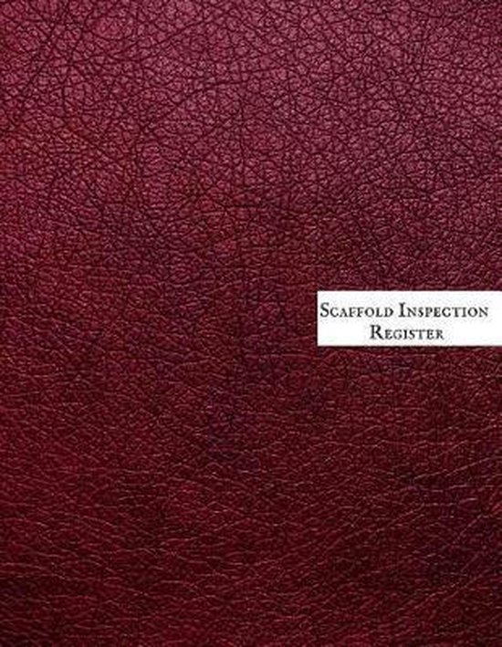 Scaffold Inspection Register, Jason Soft- | 9781073859733 | Boeken | bol