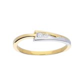 Glow - Gouden ring met steen GH/SI3