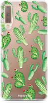 Samsung Galaxy A7 2018 hoesje TPU Soft Case - Back Cover - Cactus