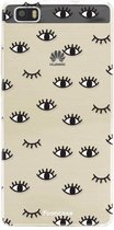 Huawei P8 Lite 2016 hoesje TPU Soft Case - Back Cover - Eyes / Ogen