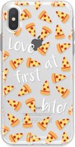 iPhone XS hoesje TPU Soft Case - Back Cover - Pizza