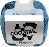 Scheepjes Cocktail 7632 JEANS . PAK MET 10 BOLLEN a 50 GRAM . INCL. Gratis Digitale vinger haak en brei toerenteller
