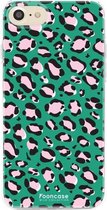 iPhone 8 hoesje TPU Soft Case - Back Cover - Luipaard / Leopard print / Groen