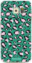 Samsung Galaxy S6 hoesje TPU Soft Case - Back Cover - Luipaard / Leopard print / Groen